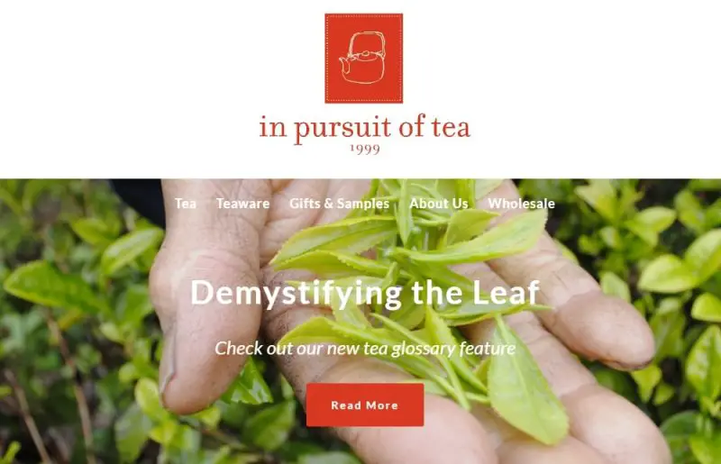In pursuit of tea website