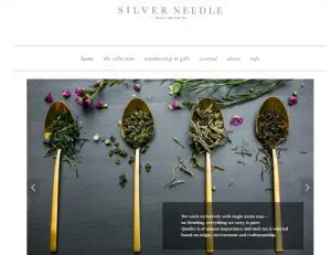 Silver tea needle & co. website