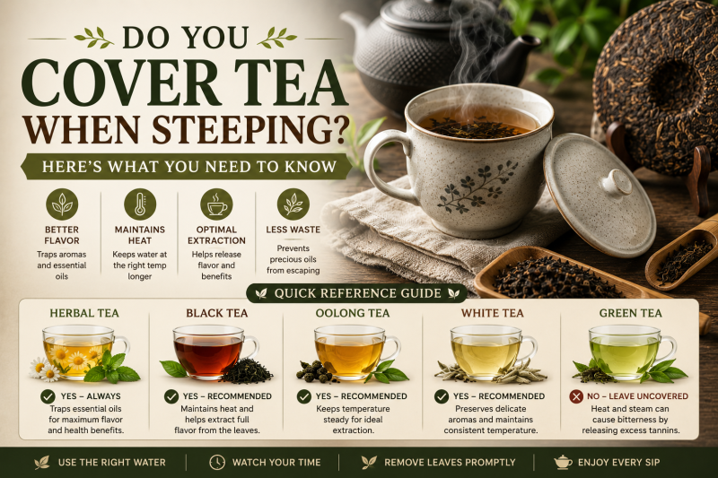 do you cover tea when brewing teaminded