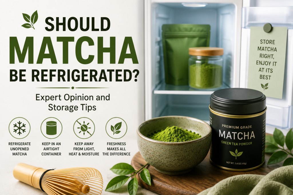 Should matcha be refridgerated
